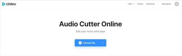 Clideo Audio Cutter Online