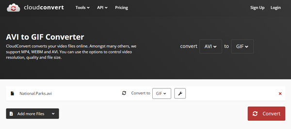 Convert Avi to Gif Online Cloudconvert
