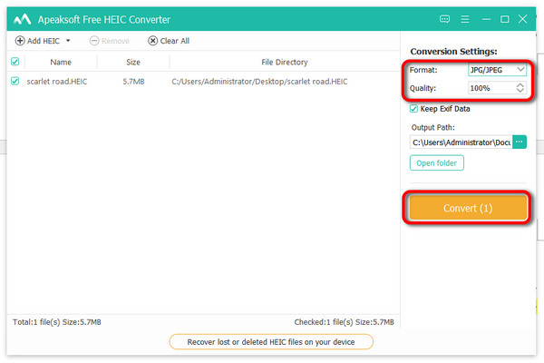 Convert HEIC To JPG