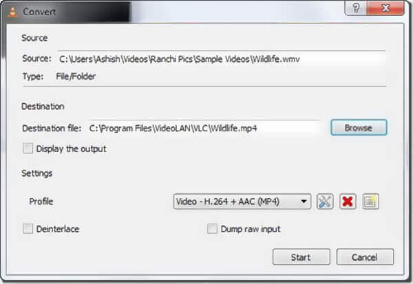 Convert mp4 to mkv vlc