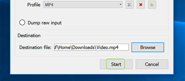 Convert video to mp4 vlc