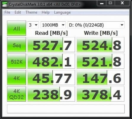 Crystal Test Result