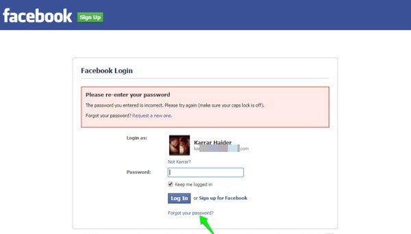 Facebook login mein How to