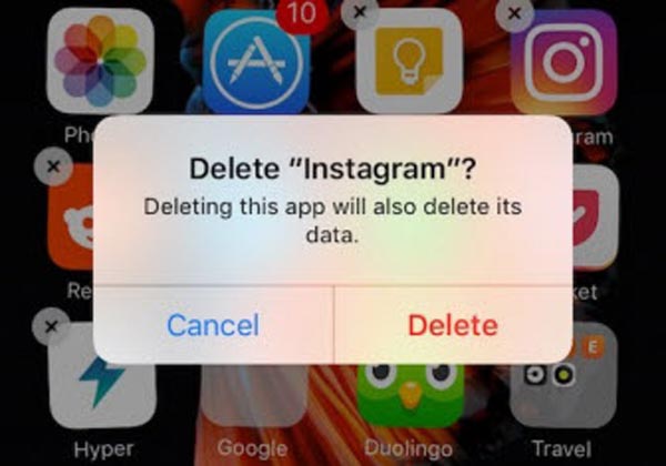 Delete Instagram iPhone