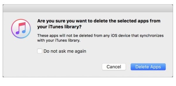 how do i delete an app from my itunes account