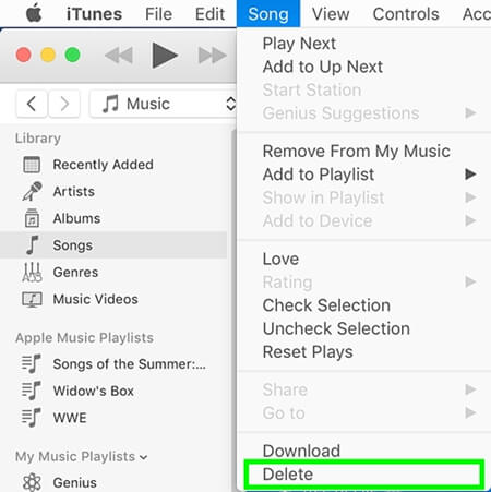 Delete Music from iCloud