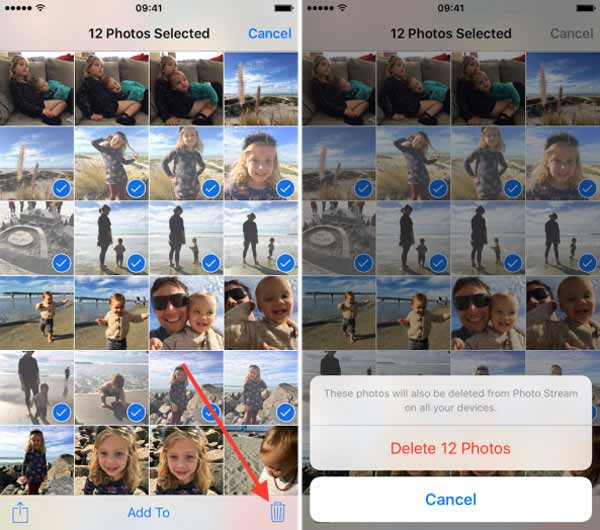 delete photos icloud