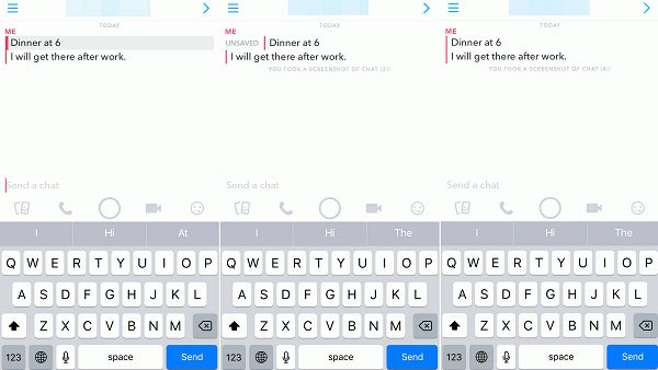 Supprimer Snapchat sauvegardé