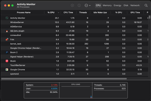 Delected Malware And Threats on Mac