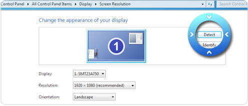 Open Windows Screen Resolution Settings