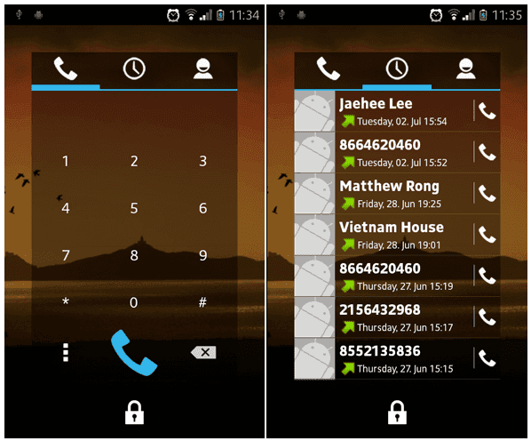 Dialer Widget