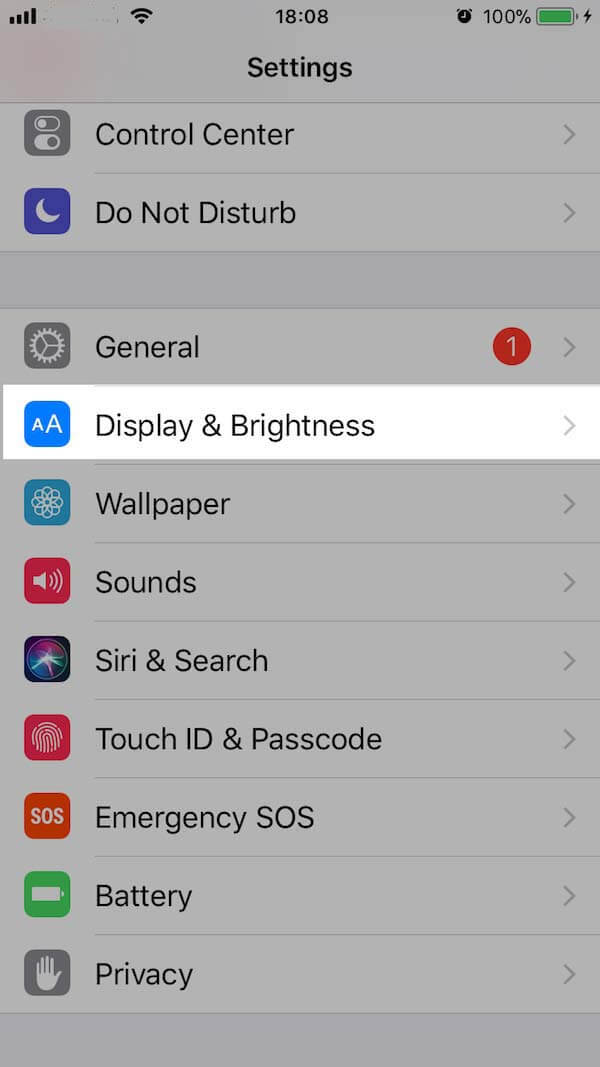 Display and Brightness