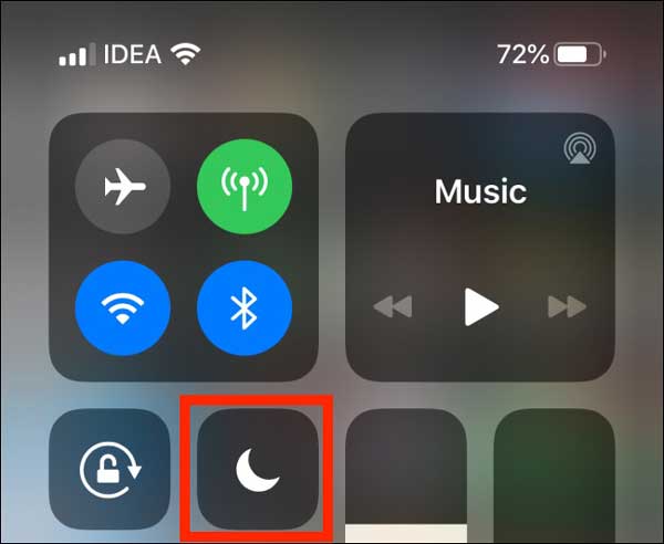 Do not Disturb Control Center