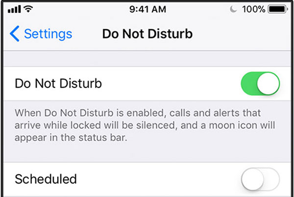 Turn off Do Not Disturb