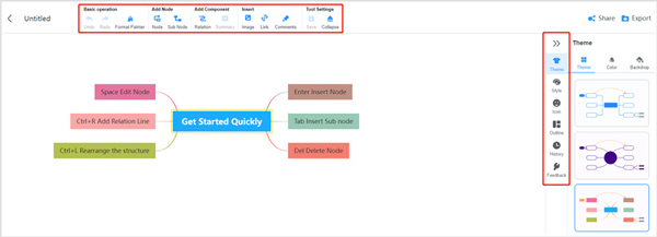 Draw a Spider Diagram Online mindonmap