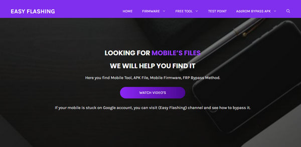 Easy Flashing Frp Website