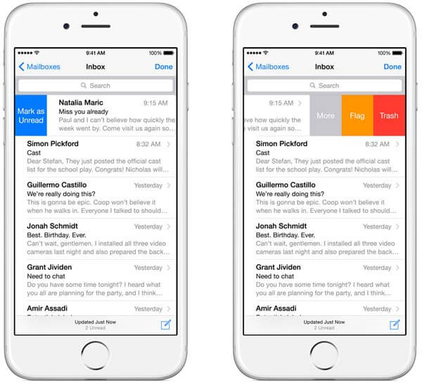 Manage Mails from iCloud
