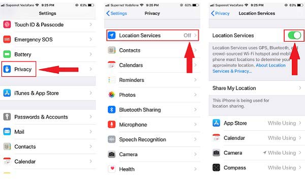 Enable Location iOS