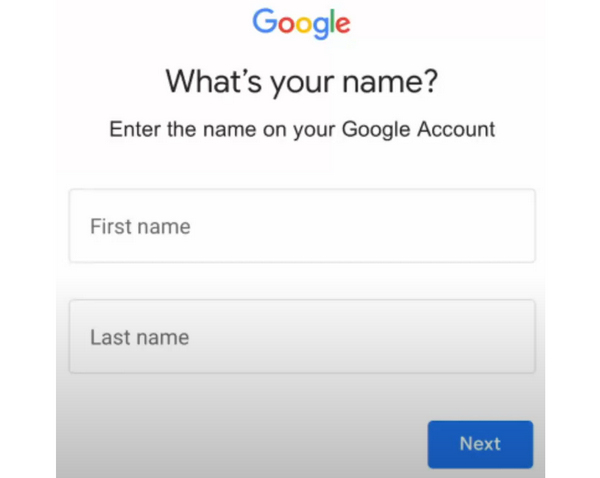 英文 Google 帐户用户名