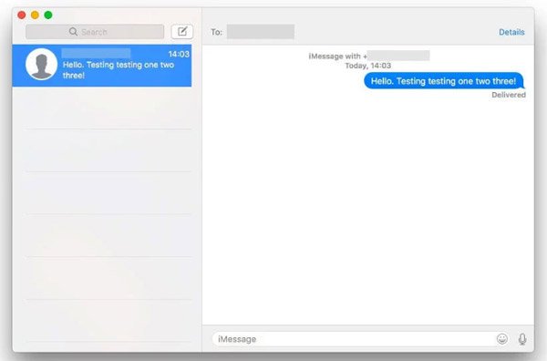sync text messages iphone to mac