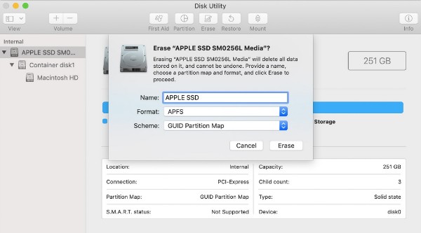 Erase Mac Hard Drive with Disk Utility