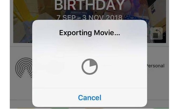 Export iPhone slideshow