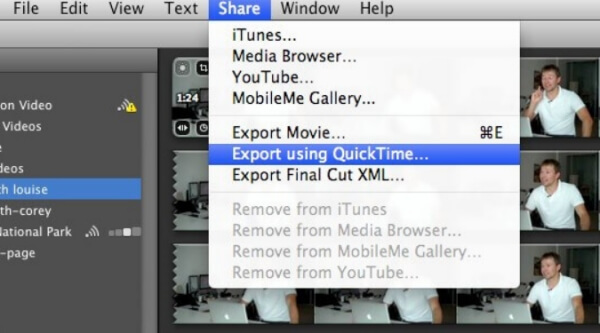 Export MOV File