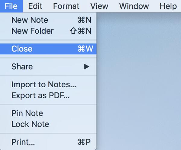 Export Note