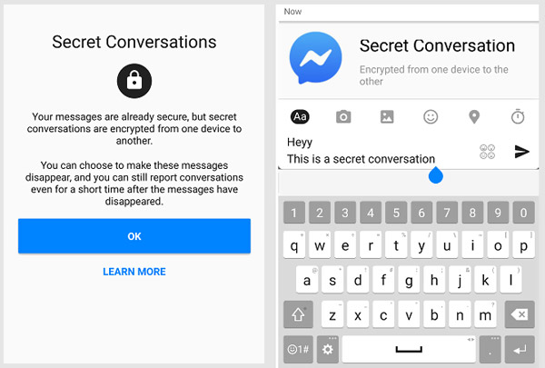 Facebook Messenger Secret Conversation