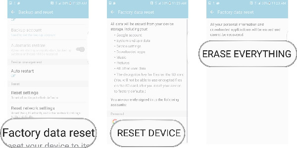 Samsung Factory Reset