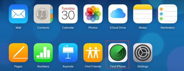 Log in iCloud