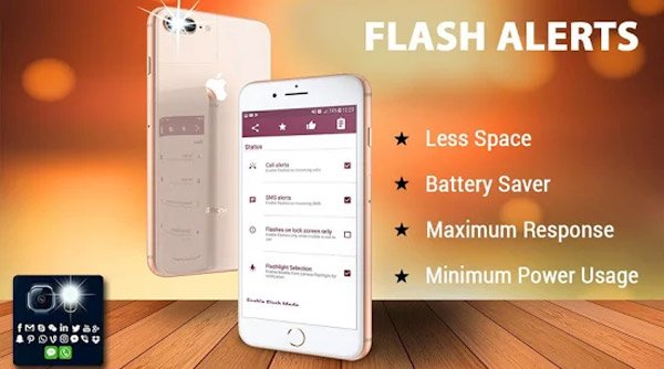 Flash On call and SMS