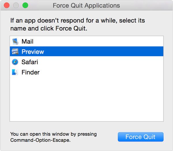Force Quit Application