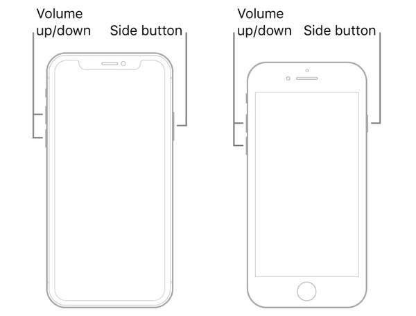 Force restart iPhone X