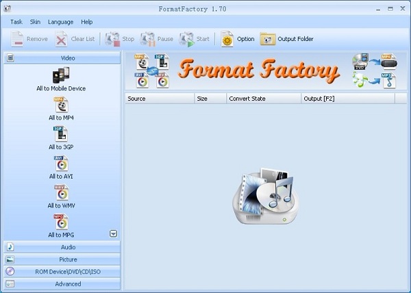 download format factory mp4 to mp3