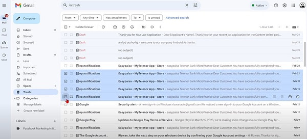 Get Back Deleted Emails in Gmail