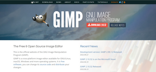 GIMP Free Open Source Image Editor