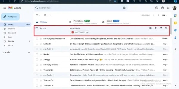 Gmail Open On Computer