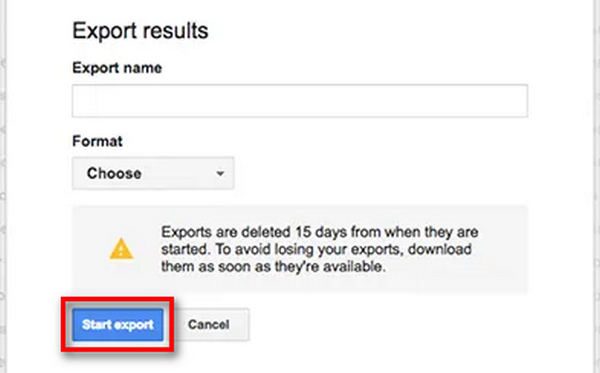 Google Vault Export Files