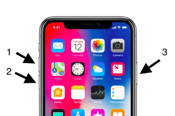 hard reset iphone X