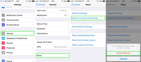 how to reset iphone without any downloads or itunes with chrome os