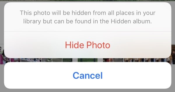 Hide Photos on iPhone