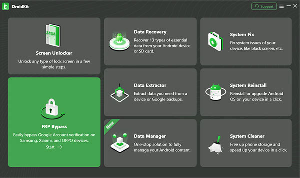 Home Interface Droidkit Frp Bypass