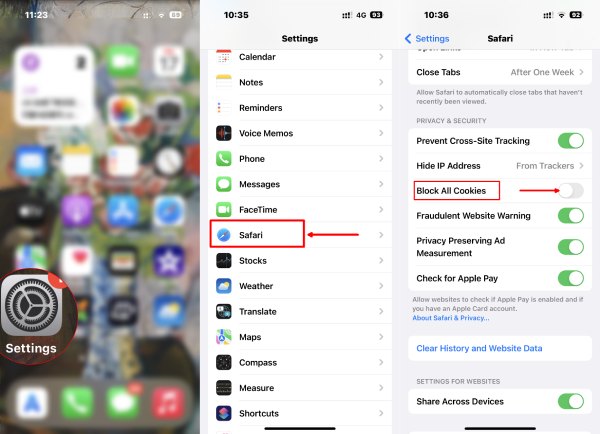 How to Allow Cookies on iPhone IOS 11 and Above