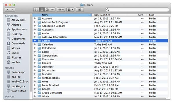 Macbook Mini Airのキャッシュを消去する方法 ブラウズ アプリケーション システム