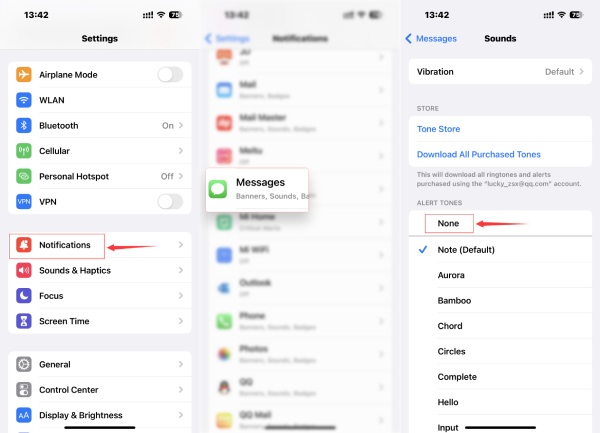 How to Silent Messages on iPhone