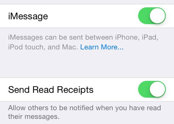 Setup iMessage