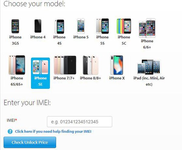 Insert You IMEI Number