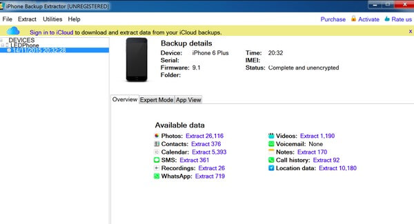 iphone icloud extractor 12.2