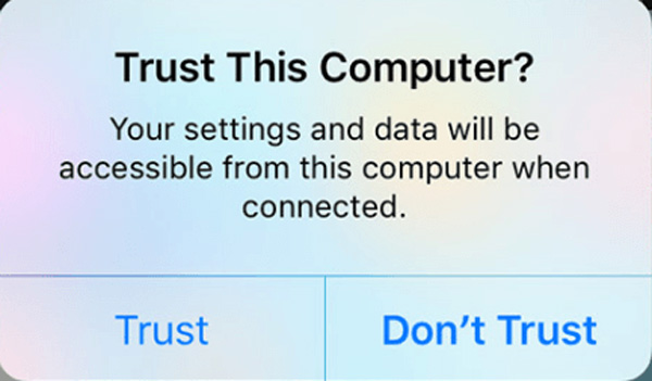 iPhone 信任这台电脑